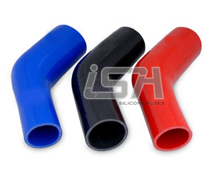 45 degree elbow reducer silicone hose