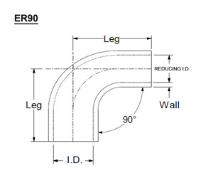 90 degree elbow reducer silicone hose-d