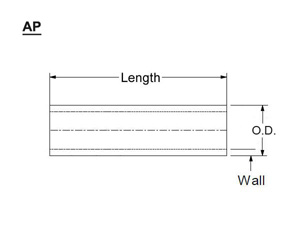 straight aluminum pipe-dia