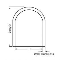 Silicone Hose End Blanking Caps drawing